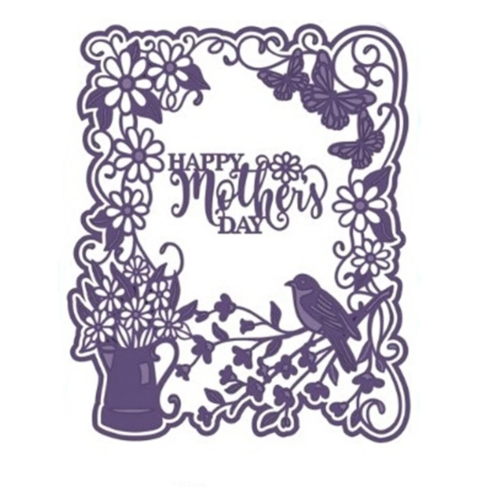Aliexpress.com : Buy Happy Mothers' Day Metal Cutting Dies Stencils For ...