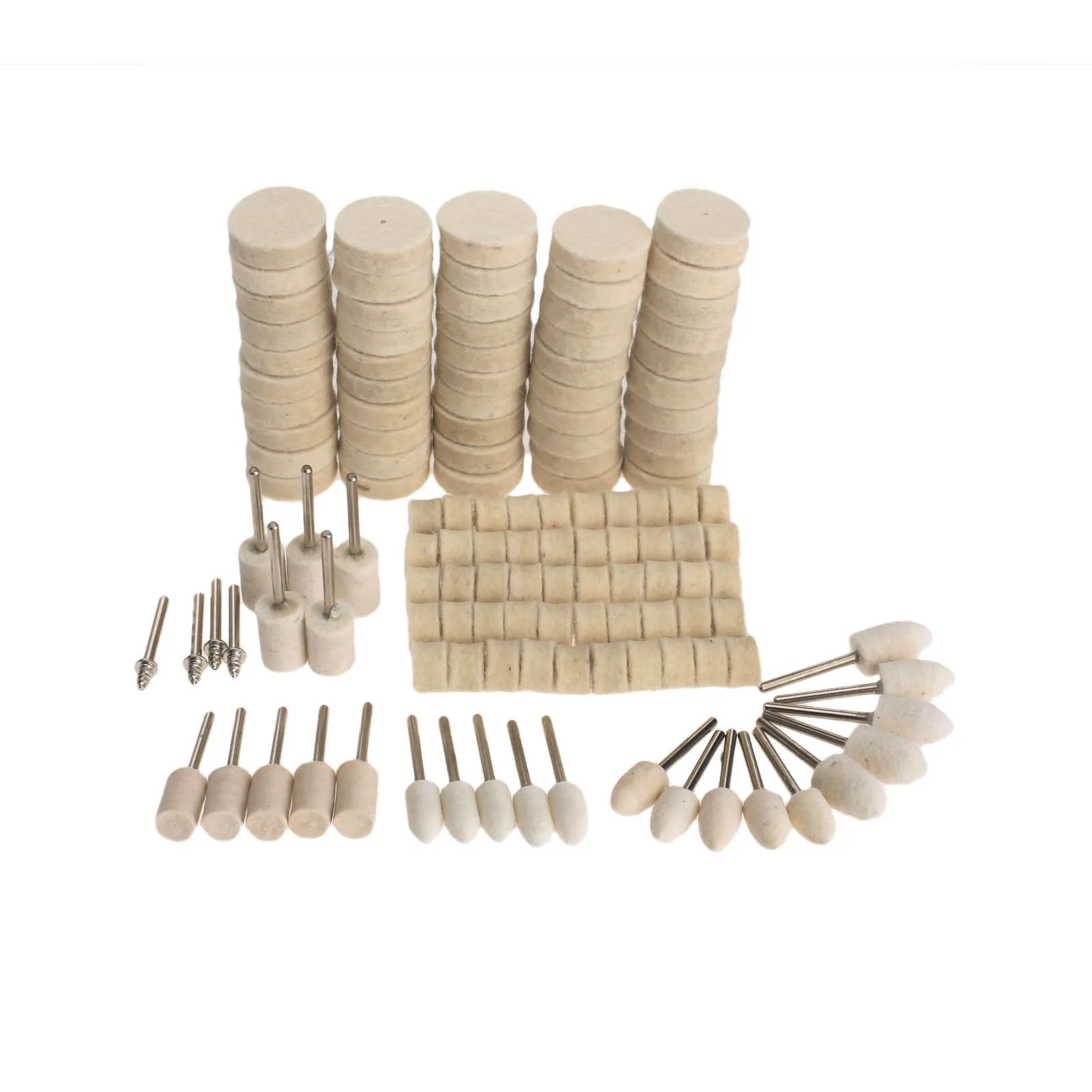 129Pcs Dremel Accessories Polishing Wheel Polishing Tools Kit Wool Felt