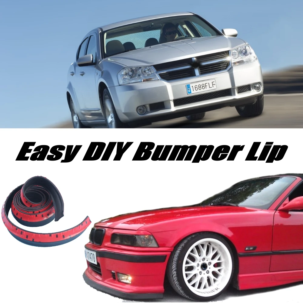 

Bumper Lip Deflector Lips For Dodge Avenger / GTS Front Spoiler Skirt For Tuning Car View / Body Kit / Strip