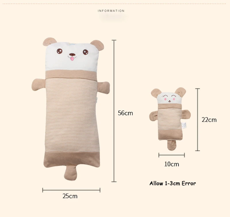 Bbsong Baby Head Protection Plliow Pad Adjustable Newborn Cartoon Animal Head Shoulder Back Pad Cushion Toddler Safety Protector Mother & Kids Pillow