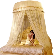 Luxury Romantic Hung Dome Mosquito Net Princess Students Insect Bed Canopy Netting Lace Round Mosquito Nets Curtain for Bedding