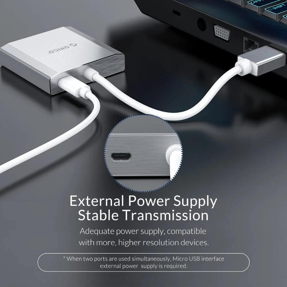 ORICO DisplayPort к двойному HDMI DP VGA адаптеру 4K HD 1 2 версия адаптера кабеля 15 см для