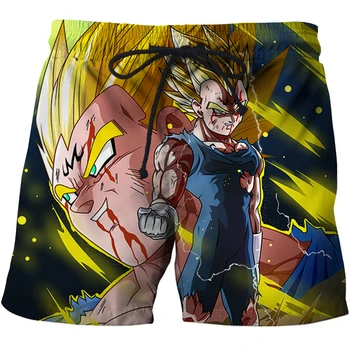 

2019 Sexy Man Beach Shorts Breathable Swimming trunks shorts Panama Mens Surf shorts Summer Black Zamasu Vegeta Sport shorts 6XL