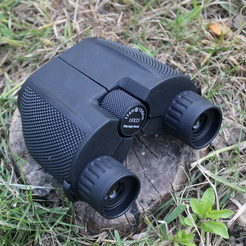 

Mini Binoculars Outdoor Hunting Telescope 10x25 BAK4 Lens Optical Glass Night Vision HD 114/1000m Camping Monocular EDC