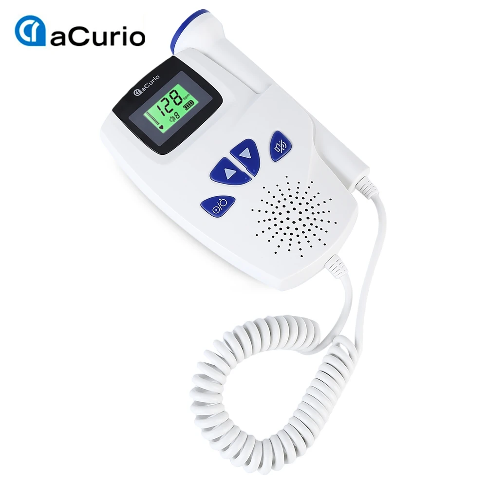 ACurio Fetal Doppler Detector LCD Portable Ultrasound Baby Doppler