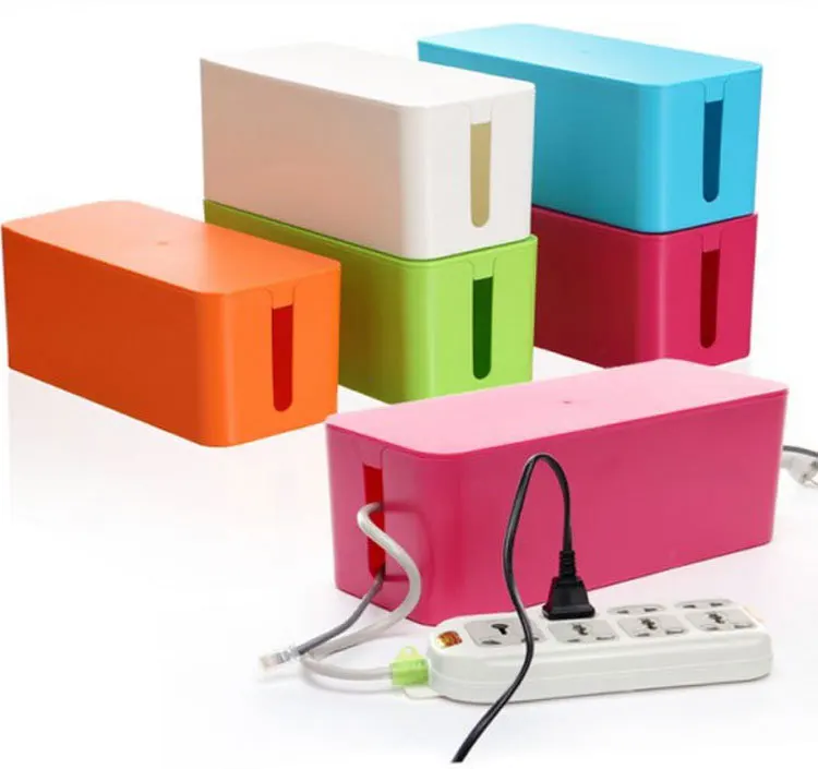 Cablebox Cable Wire Storage Box Red Blue White Green 4Colors S M L Free Shipping