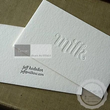 embossed business cards
