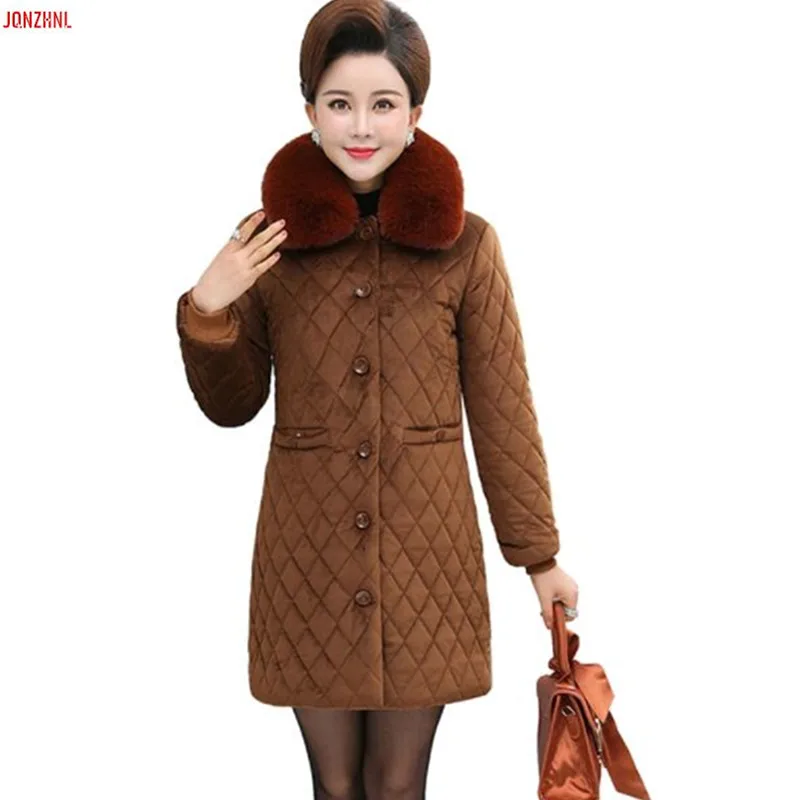 Buy Plus velvet padded cotton Overcoats winter new