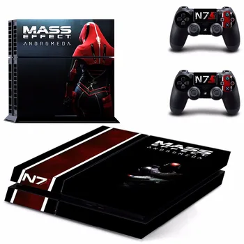 

Game Mass Effect Andromeda PS4 Skin Sticker Decal For Sony PlayStation 4 Console and 2 Controllers PS4 Skins Sticker Vinyl