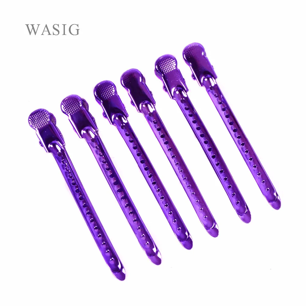 12Pcs Hair Clips Hair Styling Section Clip Steel Flat Metal Single Prong Alligator Hair Clip Barrette for Bows Hairpin