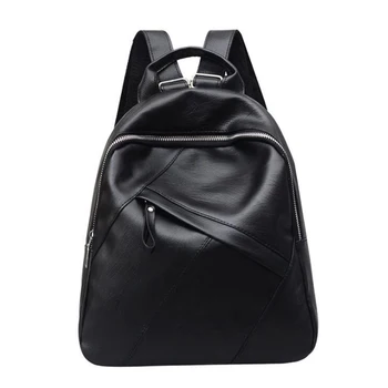 

REPRCLA High Quality PU Leather Women Backpack Large Capacity School Bags for Teenage Girls Fashion Travel Bagpack Mochila
