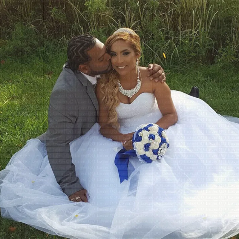 

QQ Lover 2019 New Luxury Full Beading Wedding Dress Custom-made Plus Size Ball Gown Robe De Mariage Wedding Gown