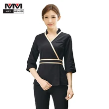 Высокое качество платье-футляр костюм больничной медсестры спа оздоровительный сауна салон красоты ног ванна аптека Спецодежда