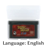 

32 Bit Video Game Cartridge Double Dragon Advance Console Card US Version English Language Support Drop shipping
