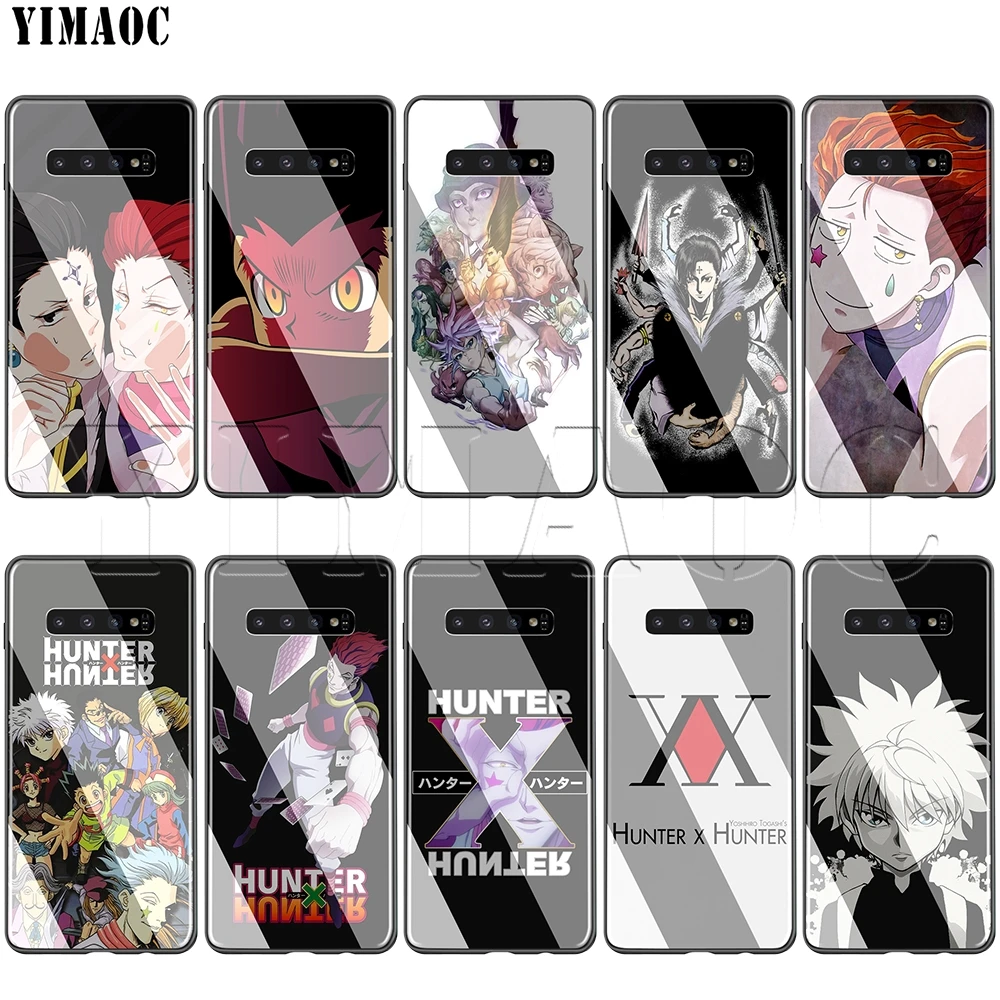 

YIMAOC Hunter x Hunter Glass Case for Samsung Galaxy S7 S8 S9 S10 Plus Note 8 9 10 A50 A20 A10 A70