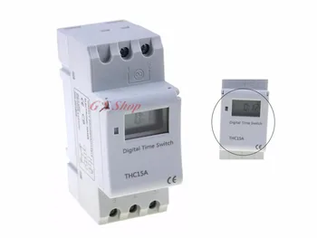 

THC15A Microcomputer Electronic Programmable Digital TIMER SWITCH Relay Control 12V 24v 110V 220V 16A Din Rail Mount