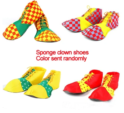 Лидер продаж года,, костюм для косплея на Хэллоуин Детский костюм клоуна для взрослых мальчиков и девочек маскарадный клоун, костюм для отцовства - Цвет: Sponge clown shoes