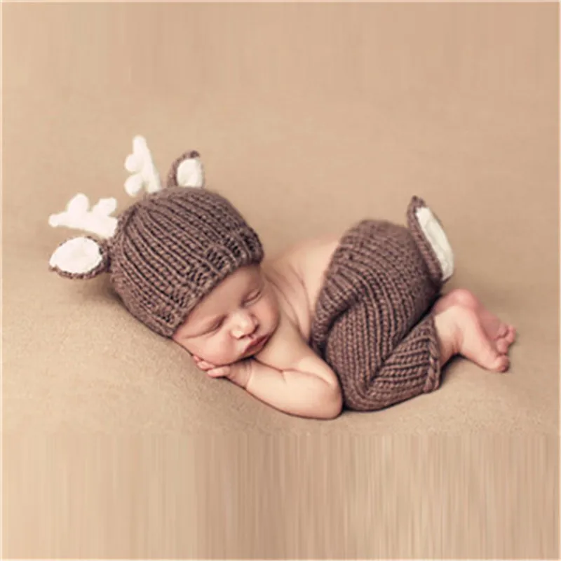

baby Hot Baby Crochet Photography Props Infant Costume Photo Props Fotografia Cocoon Outfits Newborn Beanies 1 set Accessories