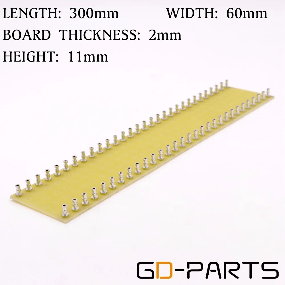 

GD-PARTS Yellow Turret Board Vintage Tube AMP Terminal Lug Board Guitar AMP Tag Board Hand Wired Chassis Mount Board 300x60x2mm