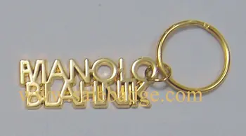 

Specialized in custom 3D metal keychains gold letters key accessories