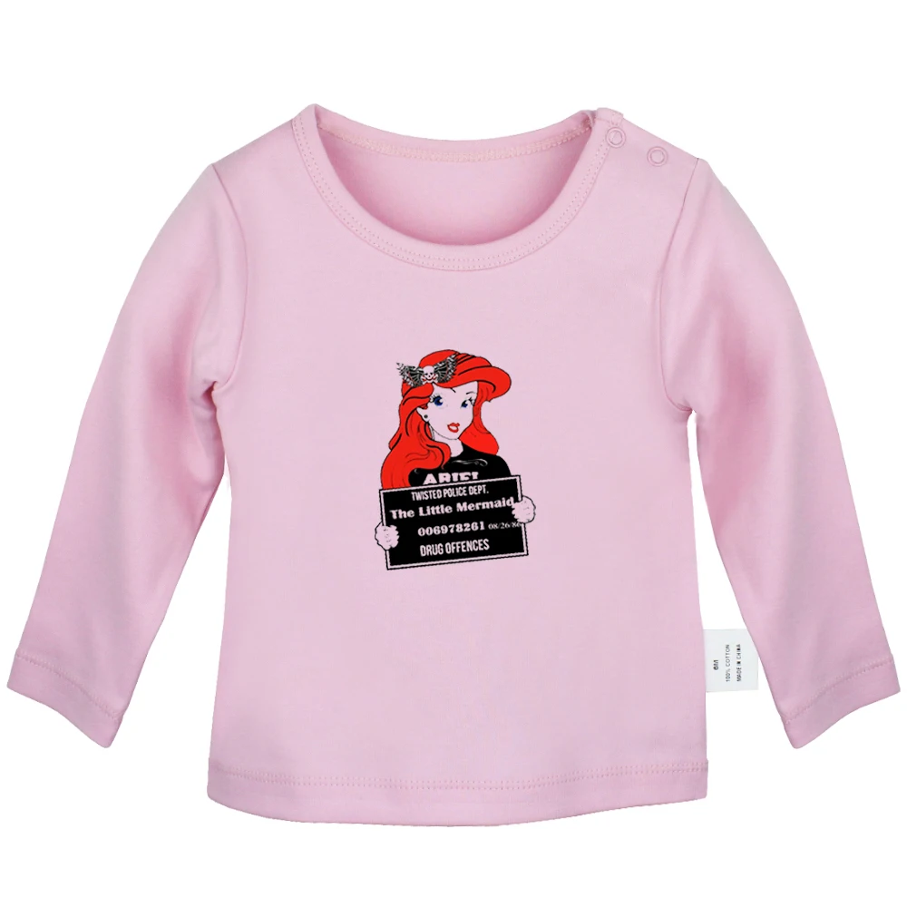 Милые футболки для новорожденных с изображением милого мате Soul Big Brother, забавная Белль, Принцесса Ариэль, однотонные футболки с длинными рукавами для малышей - Цвет: YbBabyYP133C
