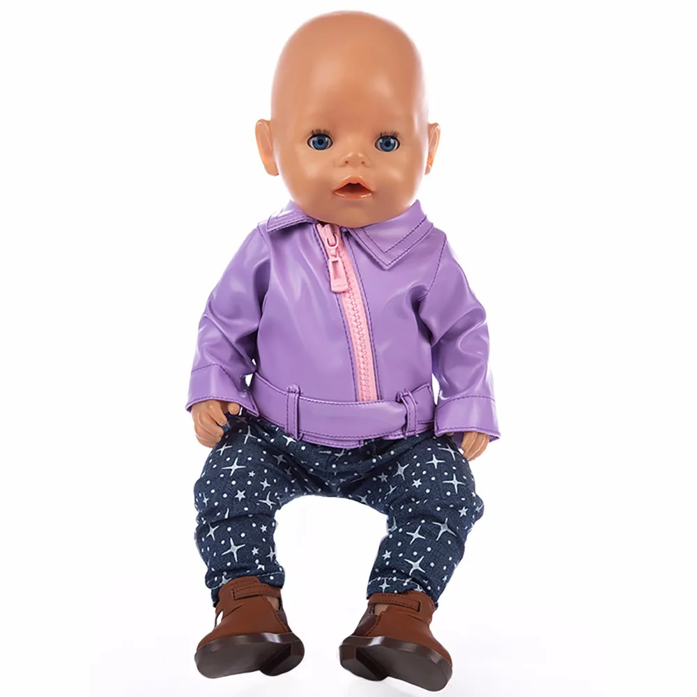 Одежда для куклы Born Baby Fit 18 дюймов 40 43 см черный красный синий из искусственной