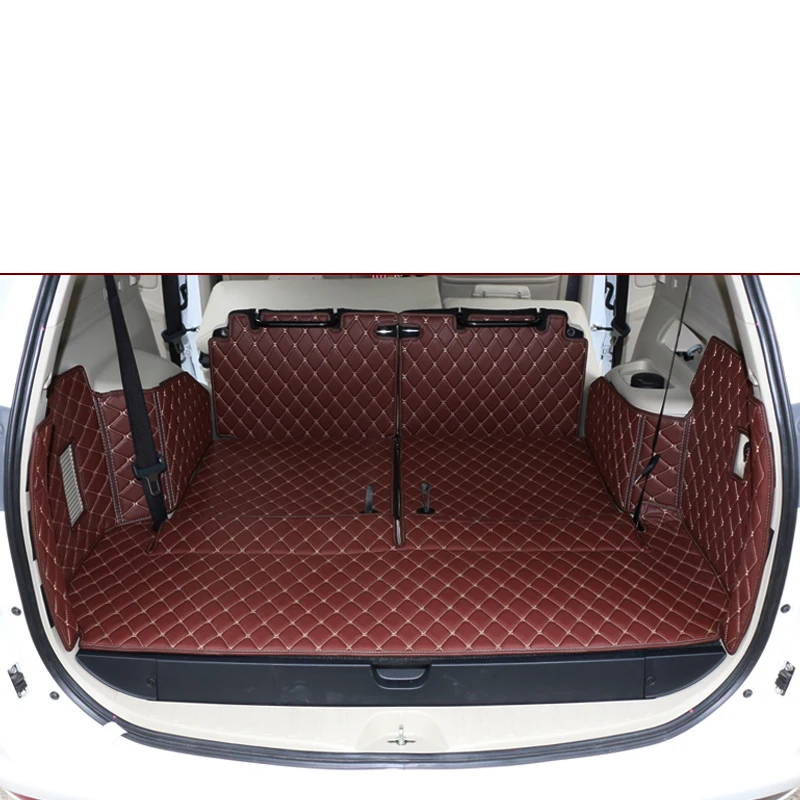 

lsrtw2017 fiber leather car trunk mat for Mitsubishi Challenger mitsubishi Pajero Sport 2008-2016 2015 2014 2013 Pajero Dakar