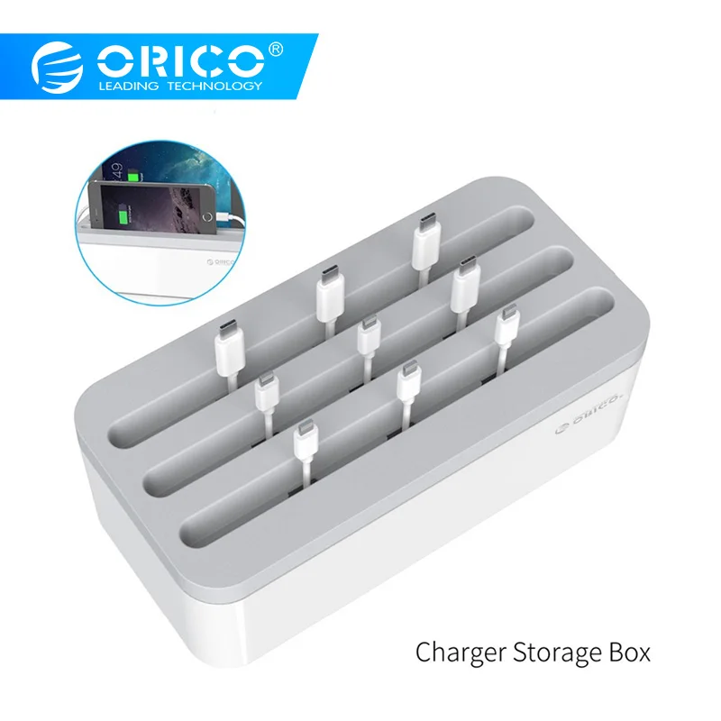 Продажа ORICO коробка для хранения USB зарядное устройство протектор Box кабель управление электрической розетке коробки для мощность полосы мульти зар...