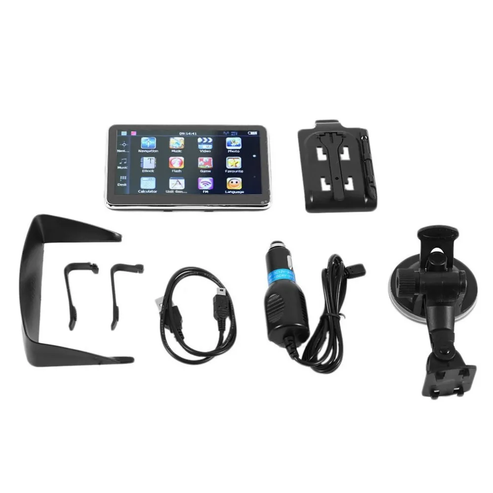 

5 inch TFT LCD Display Car Navigation Device GPS Navigator SAT NAV 8GB 560 High Sensitive GPS Receiver America Map