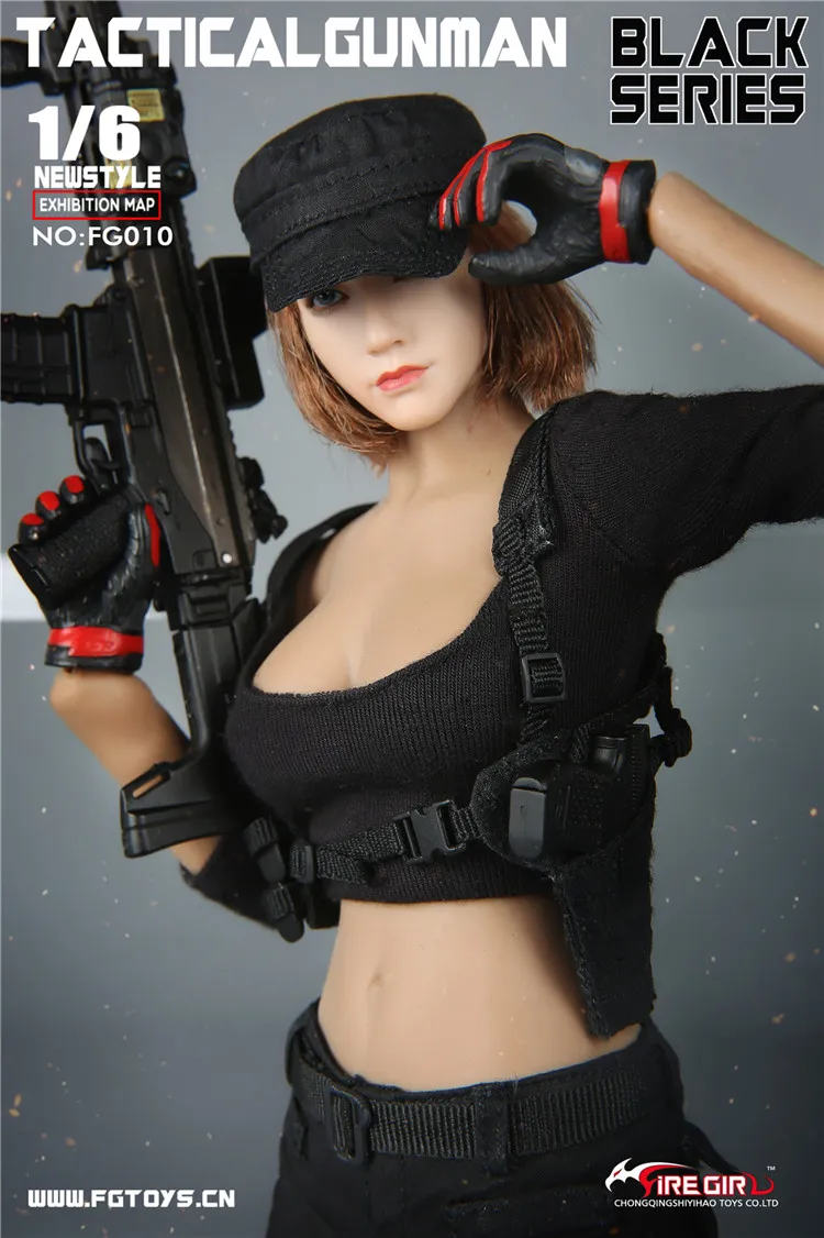 1/6 женский костюм для стрельбы FG010 F Phicen Body Suntan Color Skin 12 дюймов PH экшн фигурка