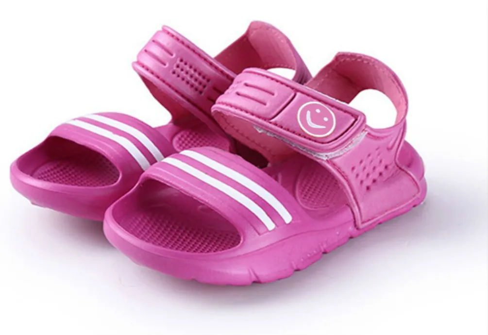 Pudcoco для мальчиков и девочек; детские сандалии; детские летние пляжные повседневные прогулочные летние прохладные сандалии; обувь - Цвет: Розовый