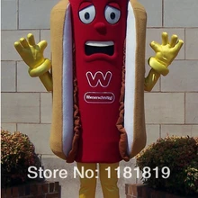 Талисман Хот дог маскот костюм Хот дог талисман Модный на заказ костюм аниме косплей наборы маскот маскарадный костюм карнавальный костюм