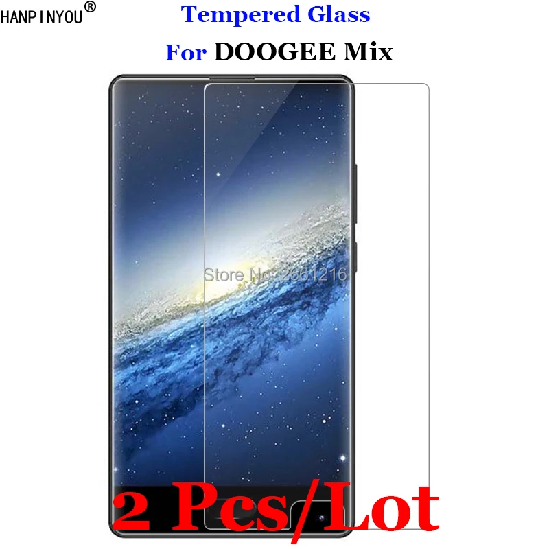 2 шт./лот закаленное стекло DOOGEE Mix 9H 2.5D Премиум Защитная пленка для экрана 5 5&quot |
