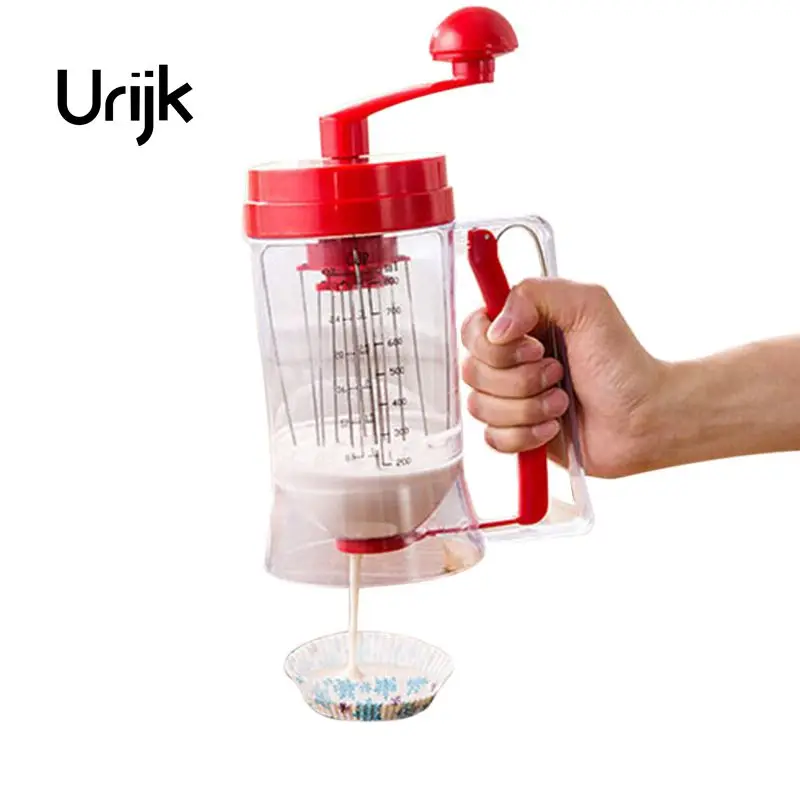 Urijk 1Pc Baking Pastry Manual Pancake Mixer Machine Cupcake Funnel