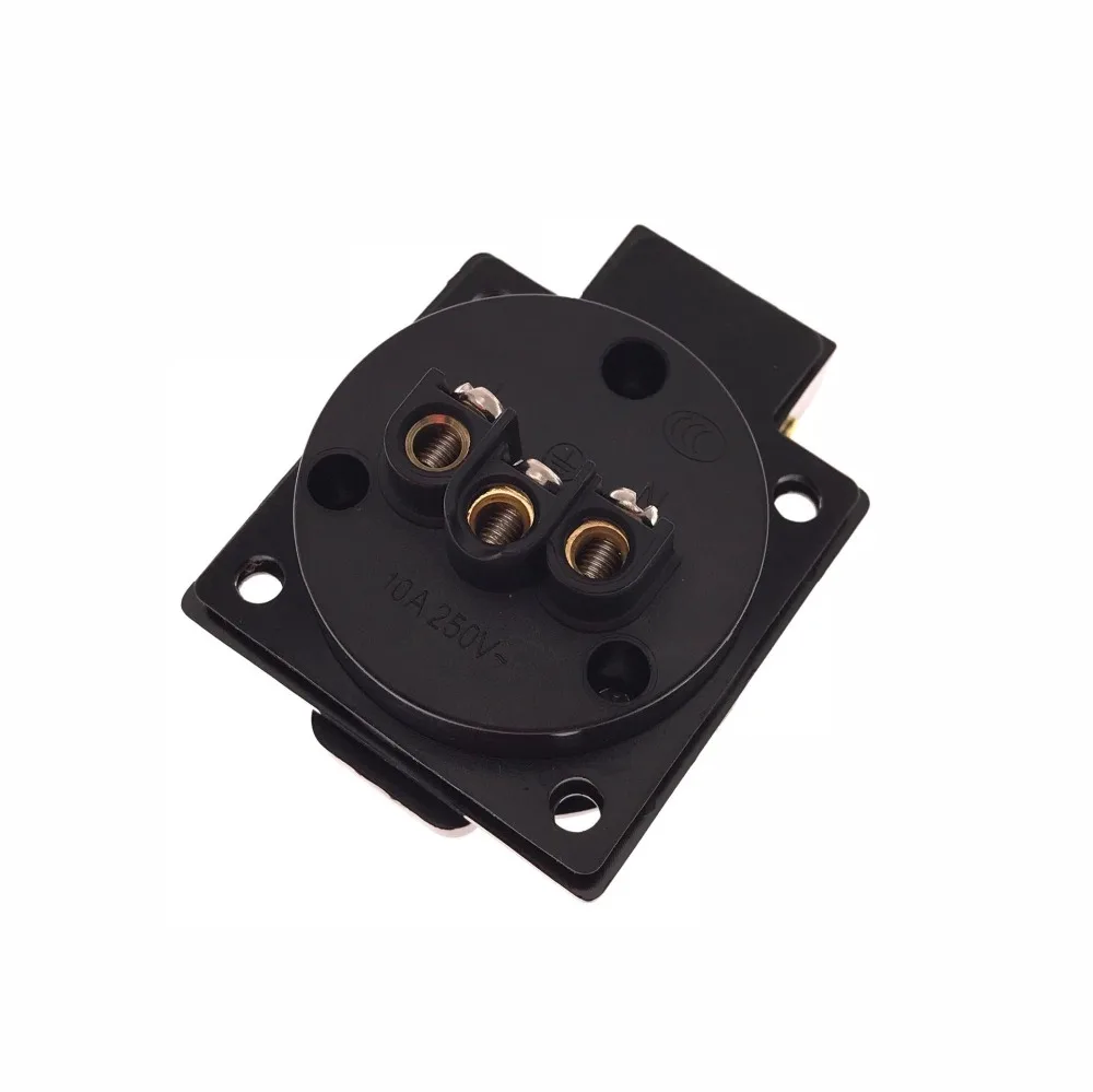 Черная AU/US/EU промышленная безопасная розетка 10A 250V IP44 NF Сертификация австрийский