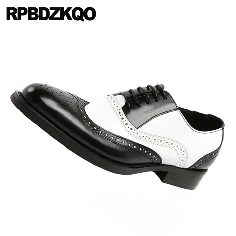 Oxfords Italia Zapatos Goma Pista Marca White Vestir Suela Negro Tamaño Hombres Blanco Italiano Ala Black Y Plus Para De Punta brown White Oxford Formal 5xzUqwXFpq