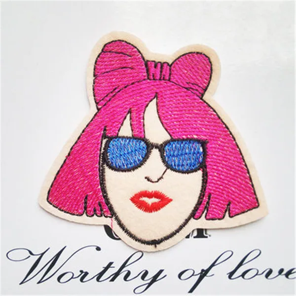 Lady Gaga Red Lips Iron On Cloth Patches 4pcs - 1