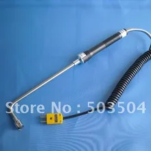 90 градусов Бенд Поверхность thermocuople с весны катушки кабеля и minuaure разъем 0-950C
