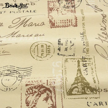 

Tablecloth Pillow Booksew Textile Printed Stamps Style Cotton Linen Fabric Sewing Material Tissu Bag Curtain Cushion Zakka CM