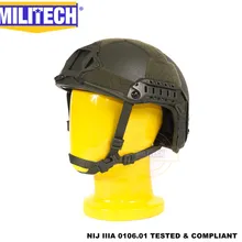 MILITECH Оливер Драб OD Люкс Супер Высокий Срез морской NIJ уровень IIIA пуленепробиваемый Быстрый арамидный пуленепробиваемый баллистический шлем CAG