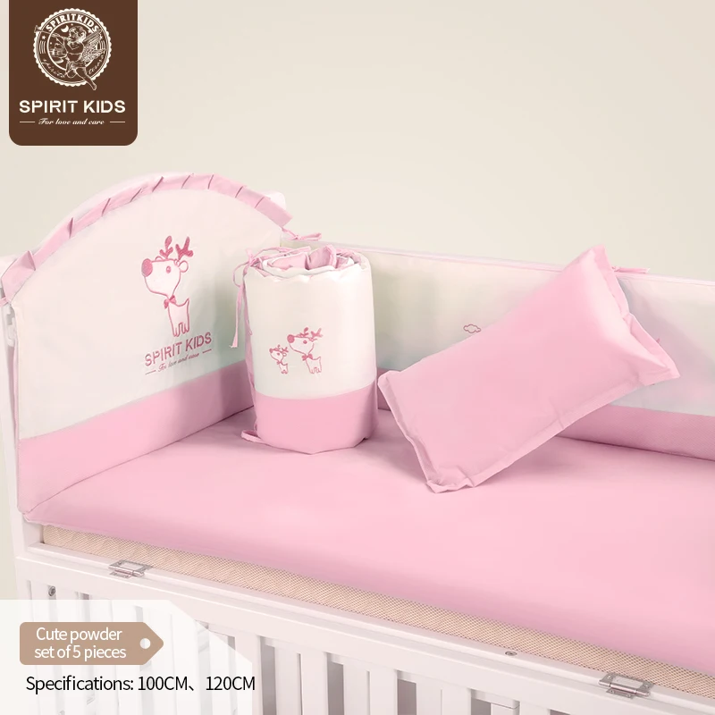 Baby bedding sets 5 piece set soft and comfortable for girls boys breathable close skin No fluorescent agent | Мать и ребенок