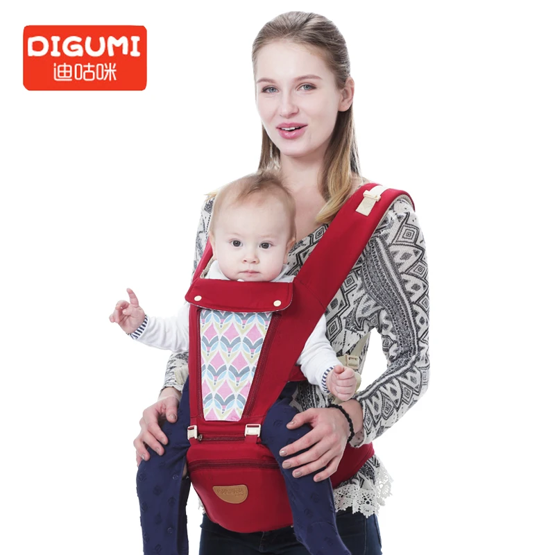 

DIGUMI Ergonomic Baby Carrier Infant Kangaroo Baby backpack Hipseat Sling Storage bags Baby Wrap Carrier for Baby care Travel
