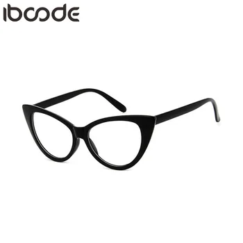 

iboode Classic Elegant Glasses Frame Cat Eye Men Women Eyewear Vintage Student Clear Lens Plain Eyeglasses Unisex Spectacle New