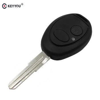 

KEYYOU 10x 2 Button Remote Key Case Shell Fob Uncut Blade For Land Rover Discovery TD4 TD5
