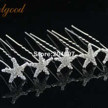 Feelgood 200 шт/партия модные в форме морских звезд хрустальные шпильки для волос свадебные шпильки свадебные аксессуары для волос женские украшения для волос