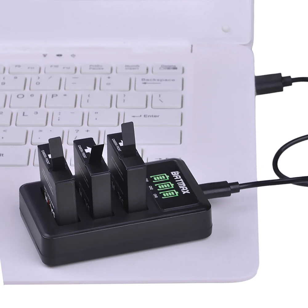 2 шт. оригинальный аккумулятор SJCAM SJ8 1200 мАч светодиодный 3 слота USB зарядное