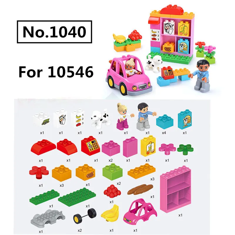 Diy большой размер городской пожарный отдел пожарная станция строительные блоки совместимы с Duploed хобби игрушки для детей детский подарок
