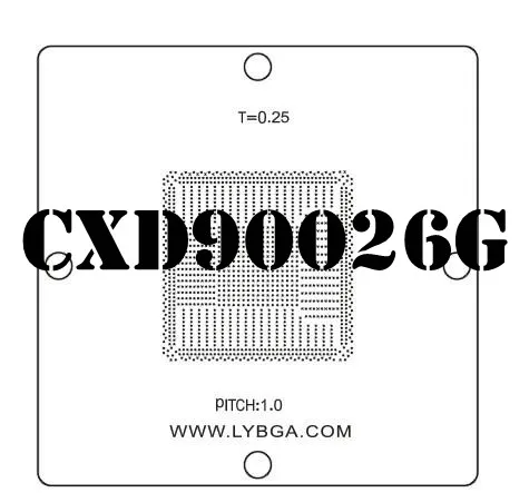 BGA трафарет 90 мм* 90 мм PS4 трафарет CXD90026G, Шаг 1,0 мм, для 0,55 мм припоя мяч соответствия