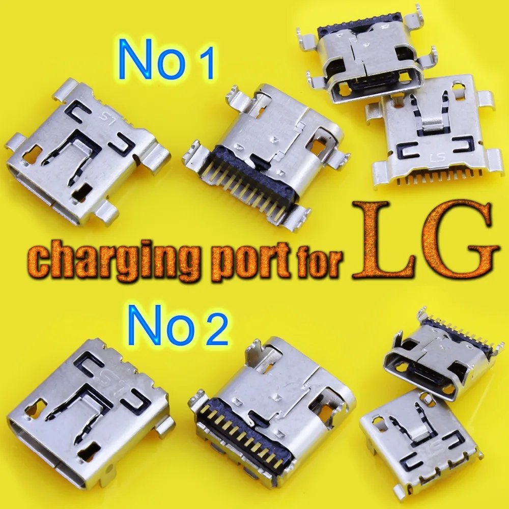 6 шт порт зарядки Micro USB разъем для LG G2 G3 G5 F320L зарядное устройство micro usb зарядный