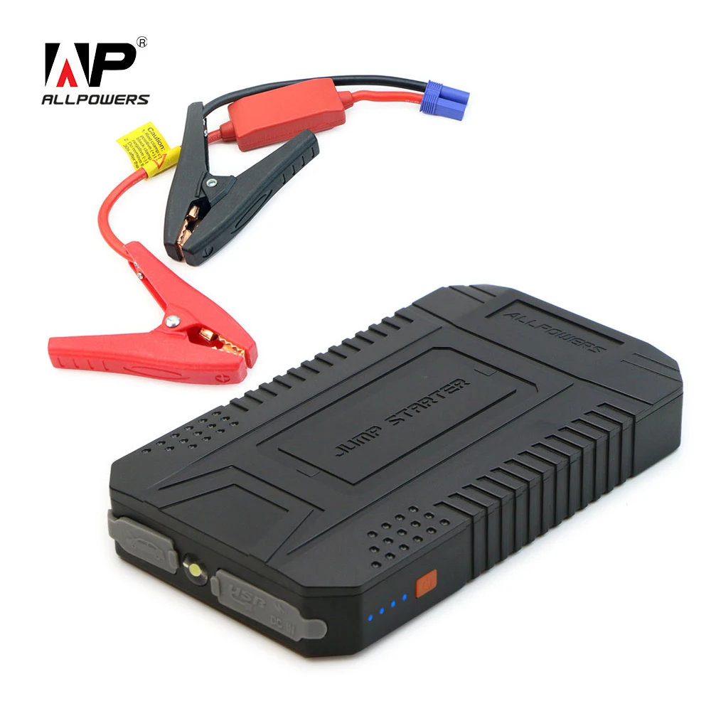 ALLPOWERS Emergency Jump Starter Booster Power Bank with LED Flashlight Jump Start for Car Motorcycle Charging for Phones.